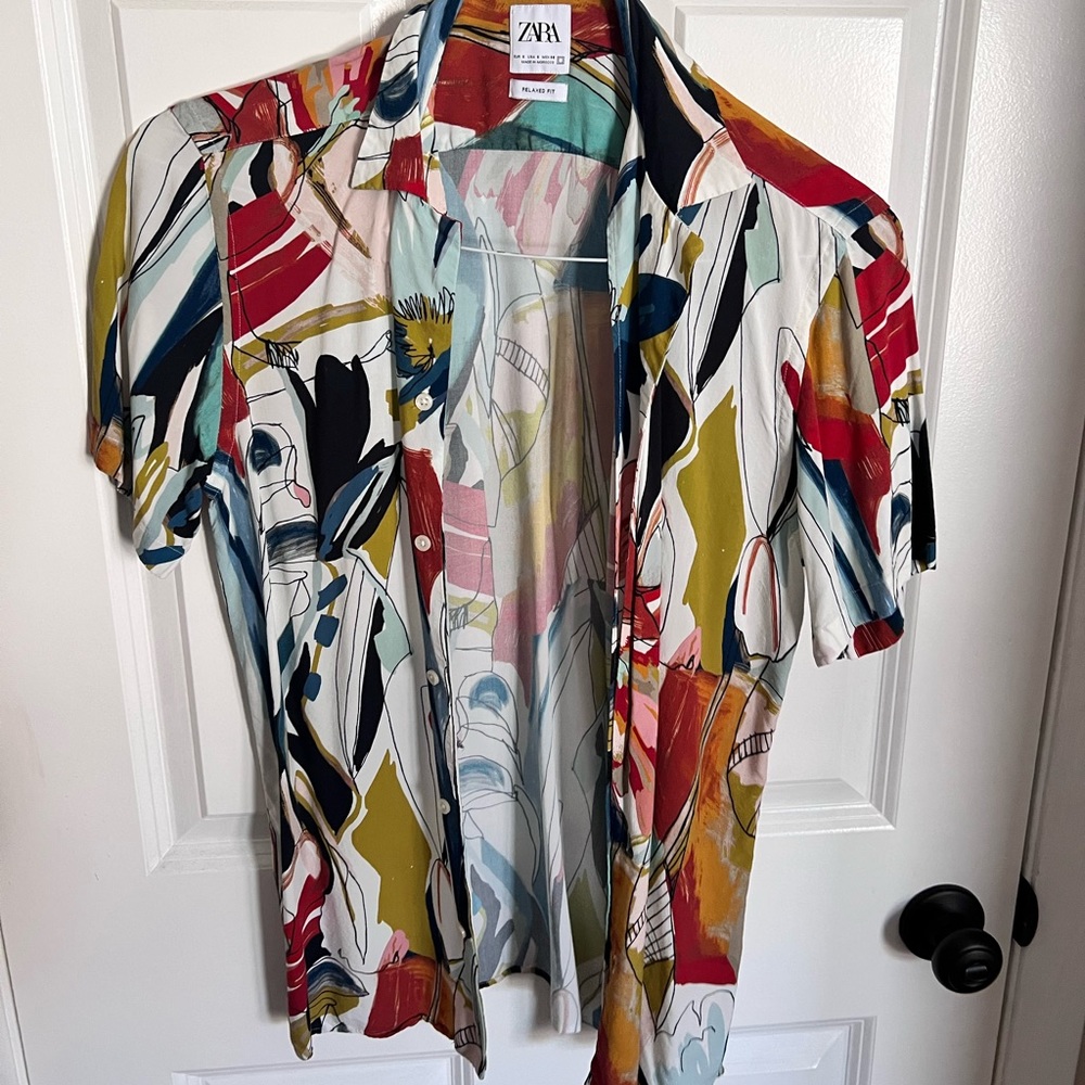 Floral short sleeve shirt